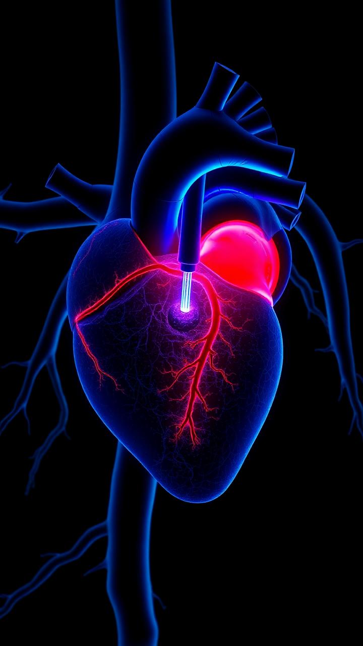 Rotablation cardiac procedure visual